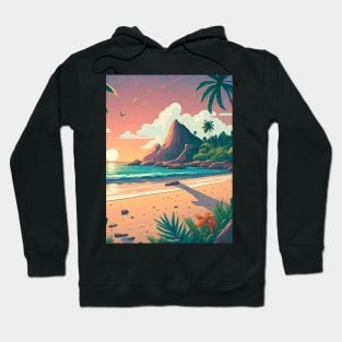 Beach, Tropical ocean Hoodie